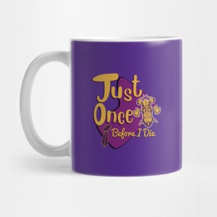 Minnesota Vikings Fans - Just Once Before I Die: Tiki Design Mug